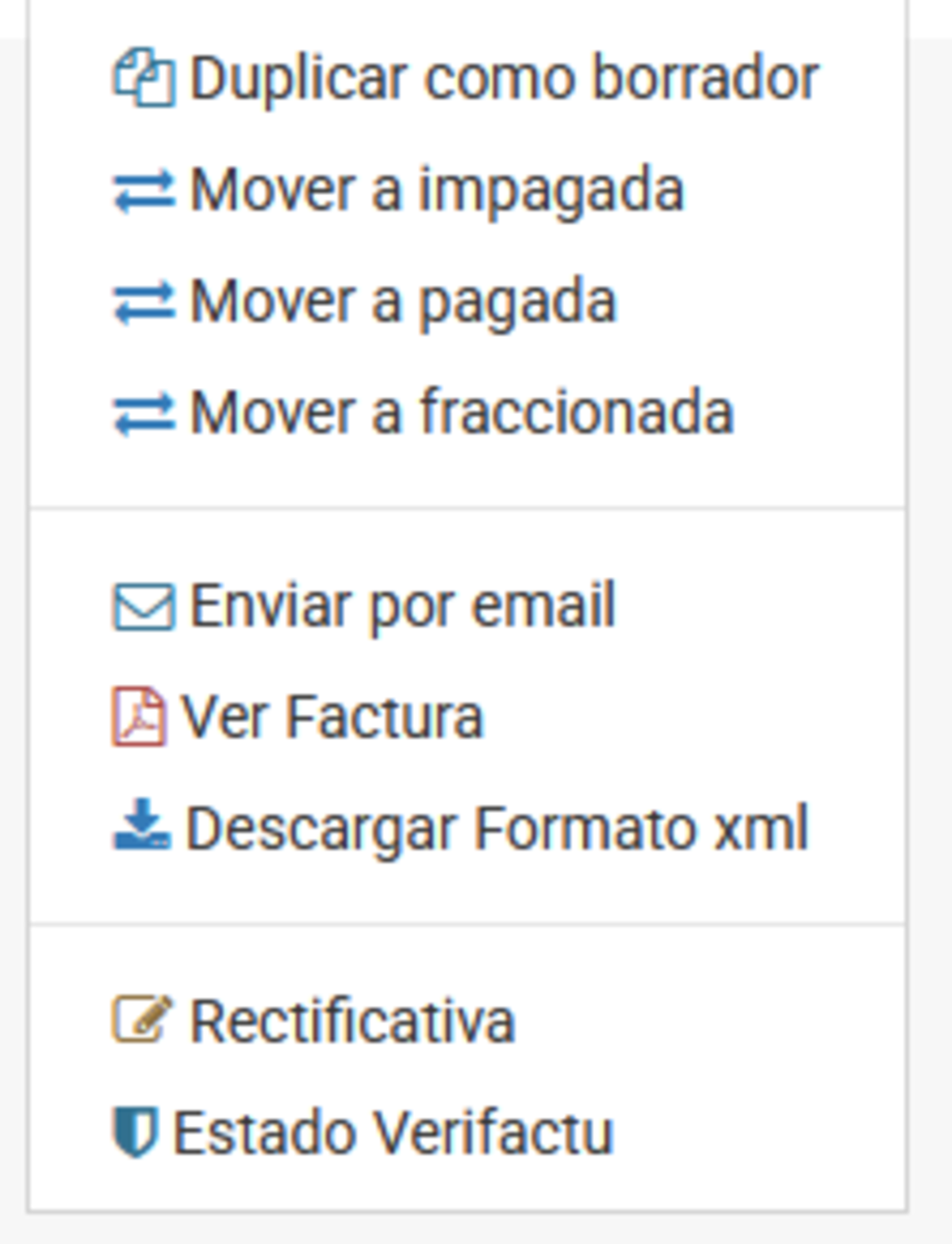 Captura 13:PDF de una factura definitiva con QR + CSV + logotipo