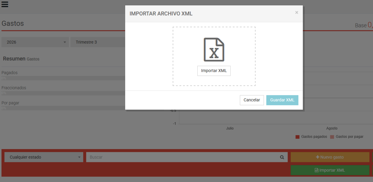 Captura 20:Import de XML Facturae — proveedor detectado, líneas, totales